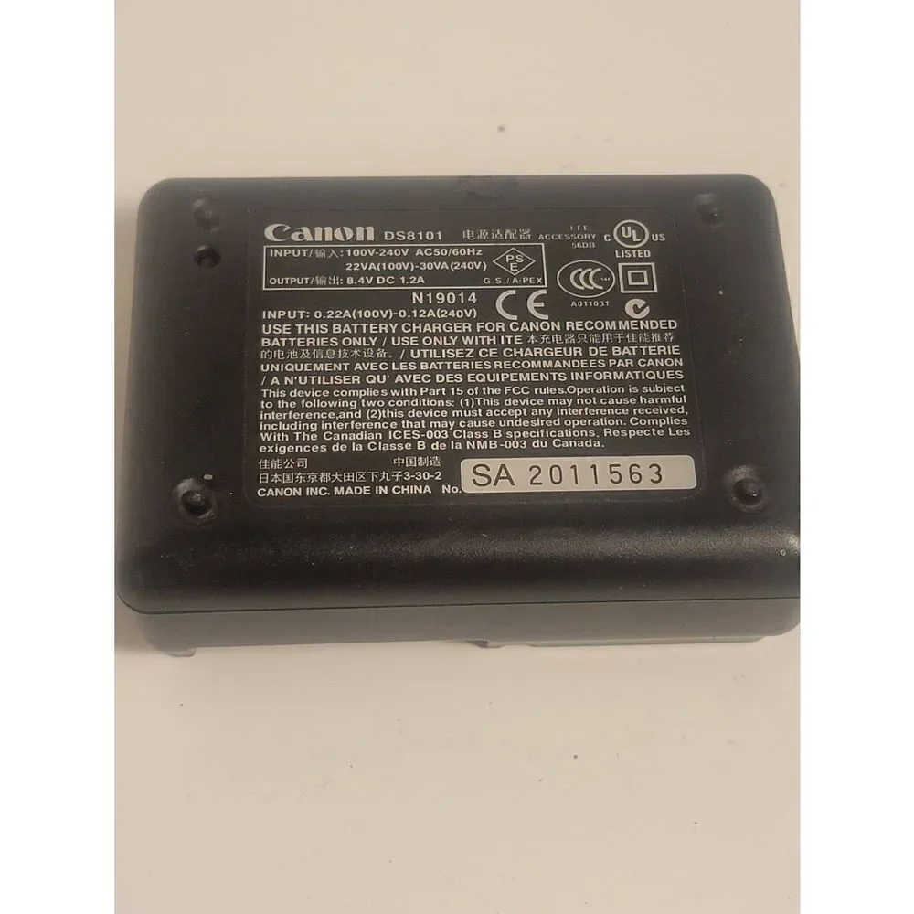 Canon Black CB-5L BP-511 300D 5D 50D D30 D60 G5 G6 Pro1 Battery Charger
